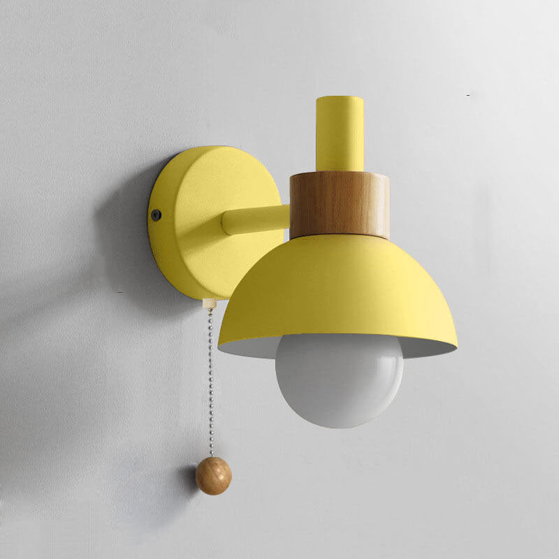 Nordic Wood Accent Wall Lamp