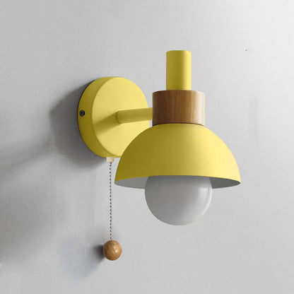 Nordic Wood Accent Wall Lamp