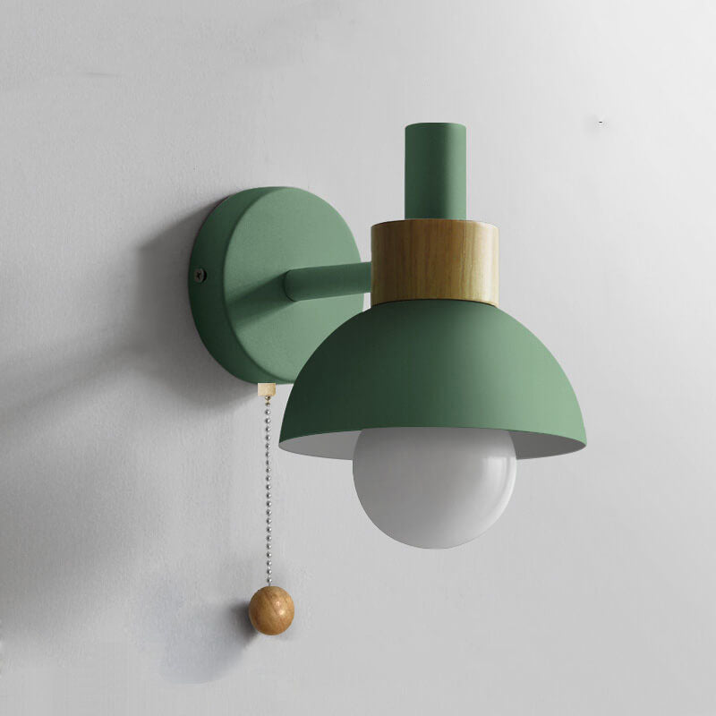 Nordic Wood Accent Wall Lamp