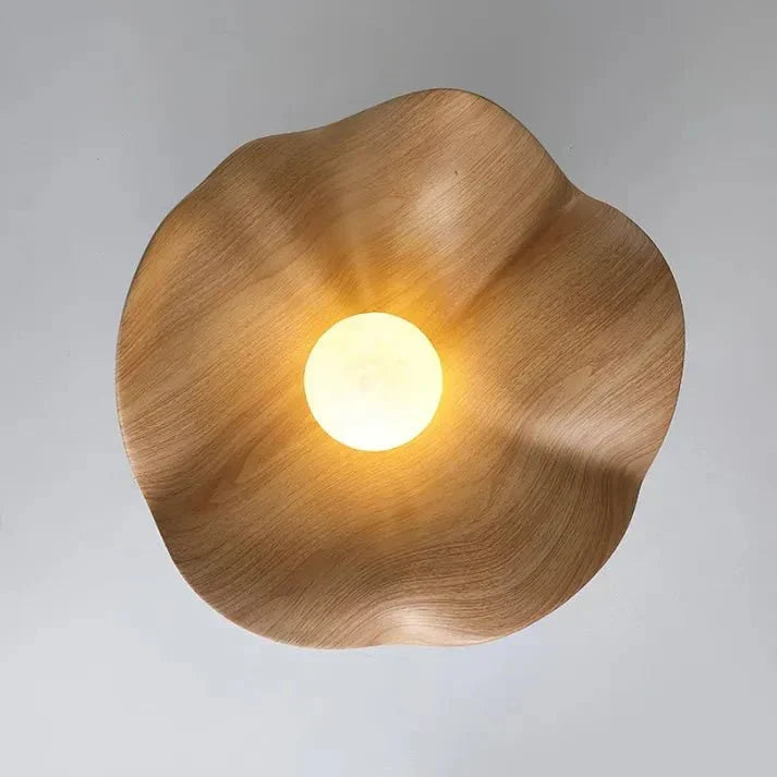 Scandinavian Lotus Flush Ceiling Light