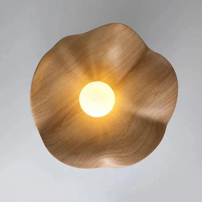 Scandinavian Lotus Flush Ceiling Light