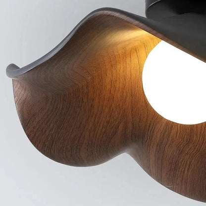 Scandinavian Lotus Flush Ceiling Light