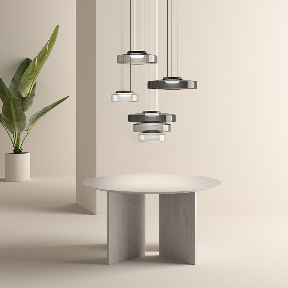 Bauhaus Layered Glass Pendant Lamp