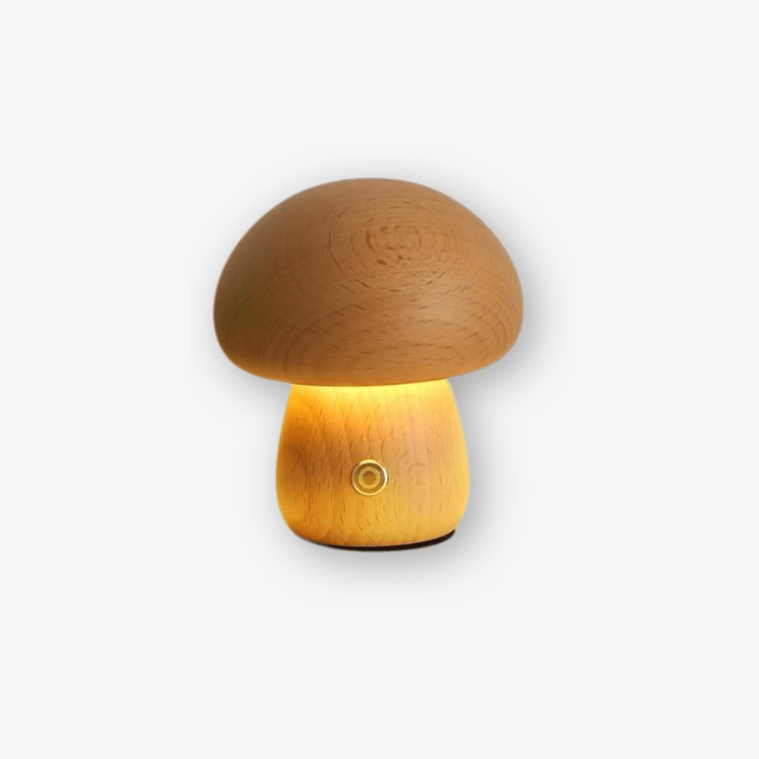 Portobello Mushroom Wood Night Light