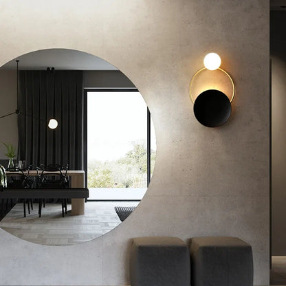 Designer Spherical Glass Wall Lamp