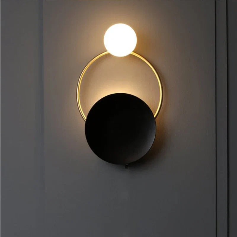Designer Spherical Glass Wall Lamp