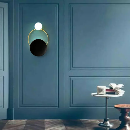 Designer Spherical Glass Wall Lamp