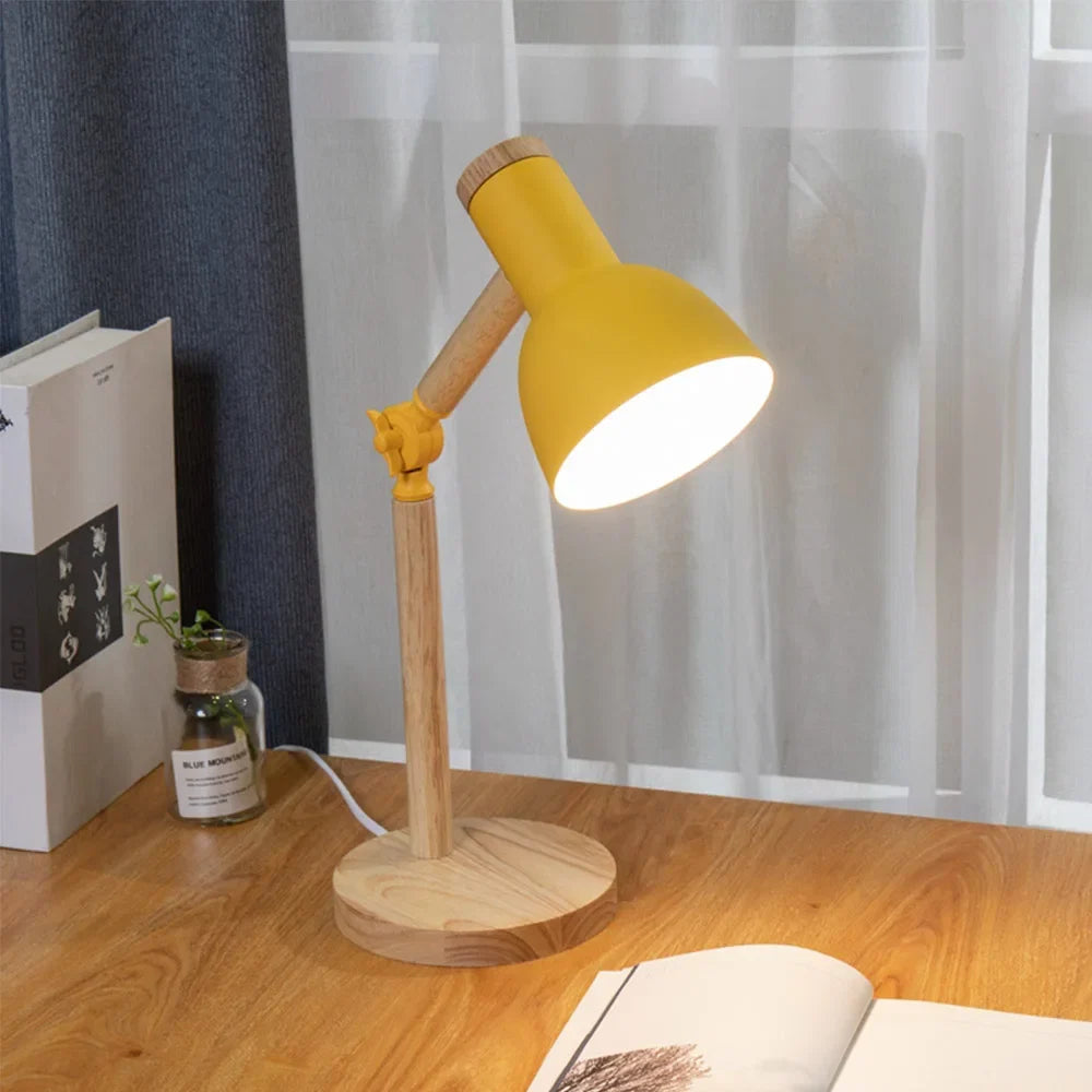 Nordic Wooden Desk Lamp