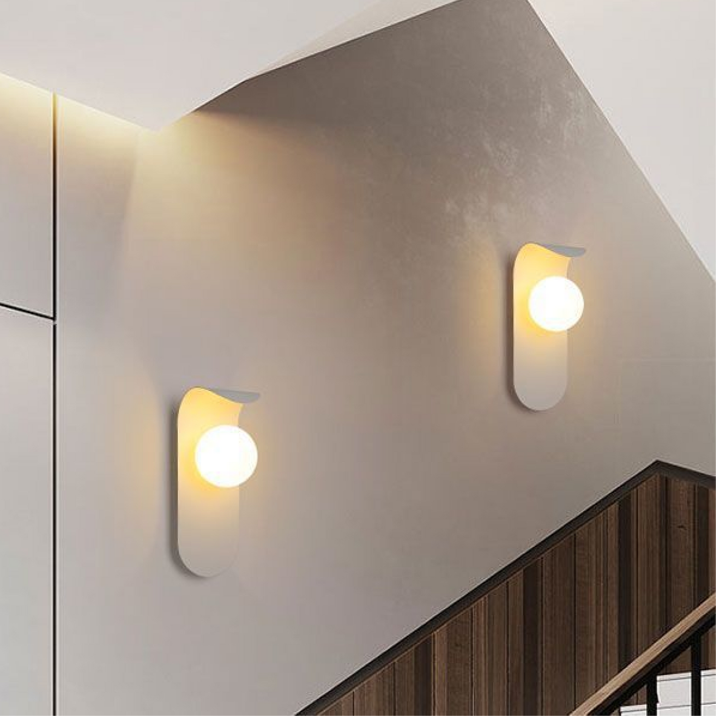 Scandinavian Curved Wall Light
