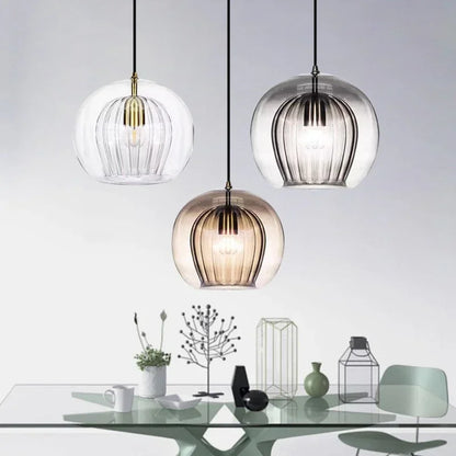 LuxeSphere Glass Pendant Light
