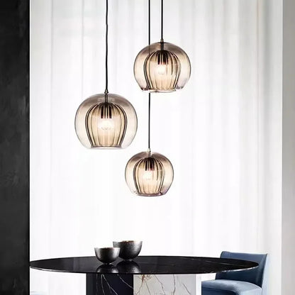 LuxeSphere Glass Pendant Light