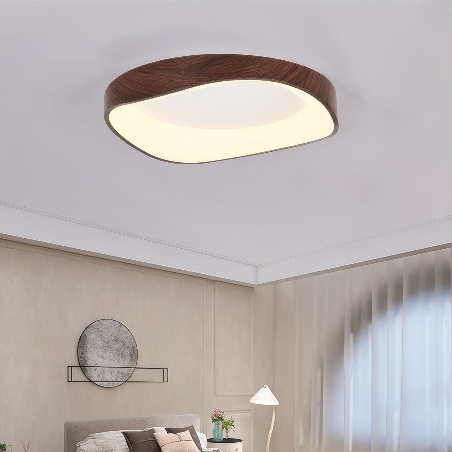 Nordic Wood Grain LED Ceiling Light