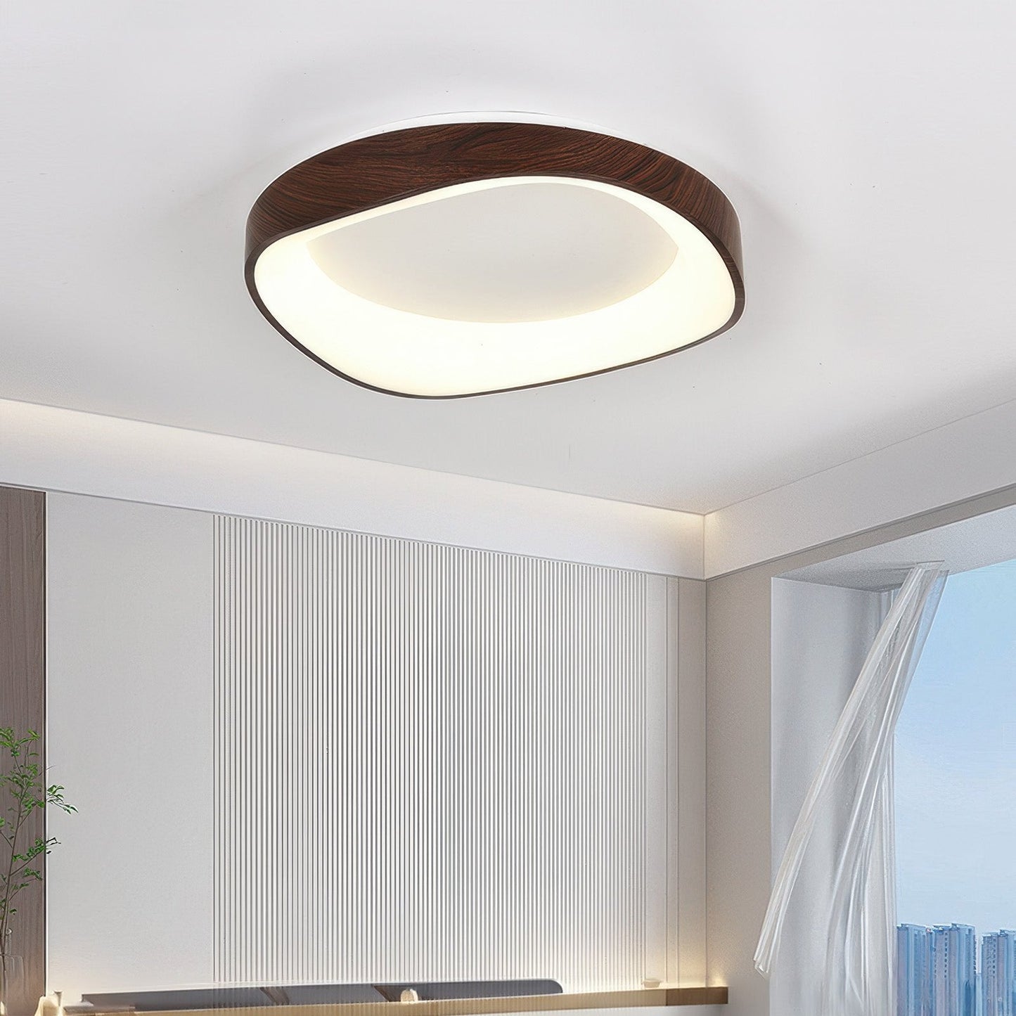 Nordic Wood Grain LED Ceiling Light