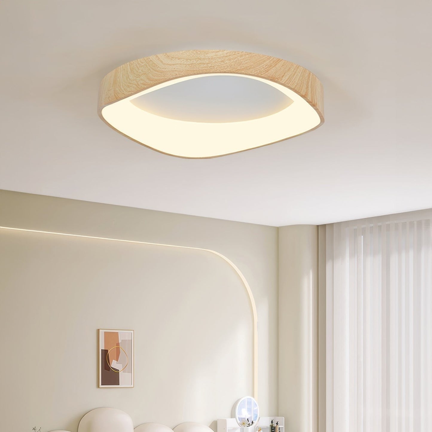 Nordic Wood Grain LED Ceiling Light