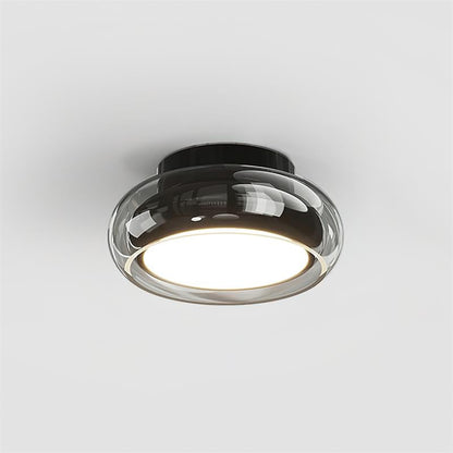 June Retro Glass Flush Mount Ceiling Light