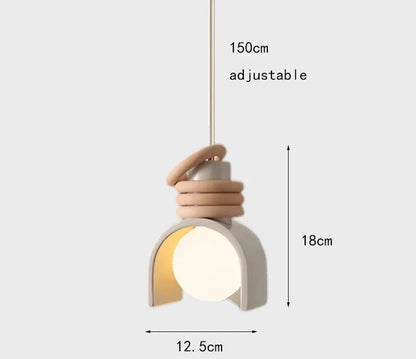 Wabi-Sabi Resin Pendant Light