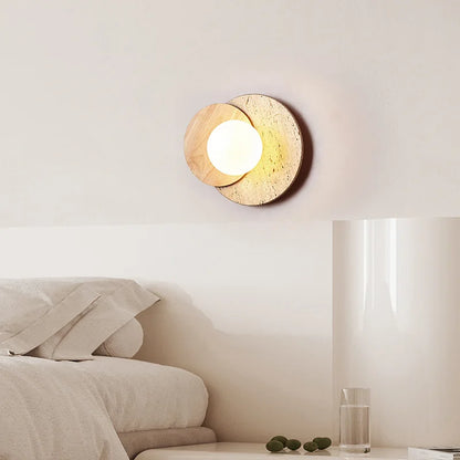 Wabi-Sabi Stone Wall Lamp