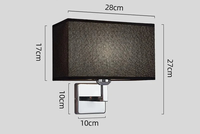 Bedside Wall Lamp with Reading Arm