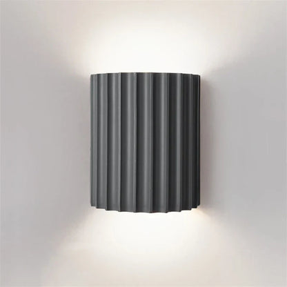 Nordic Ribbed Resin Wall Lamp