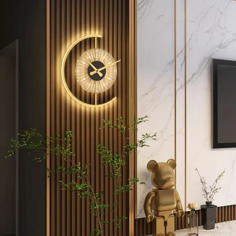 Lunaris Wall Lamp Clock
