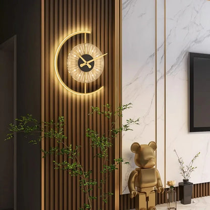 Lunaris Wall Lamp Clock