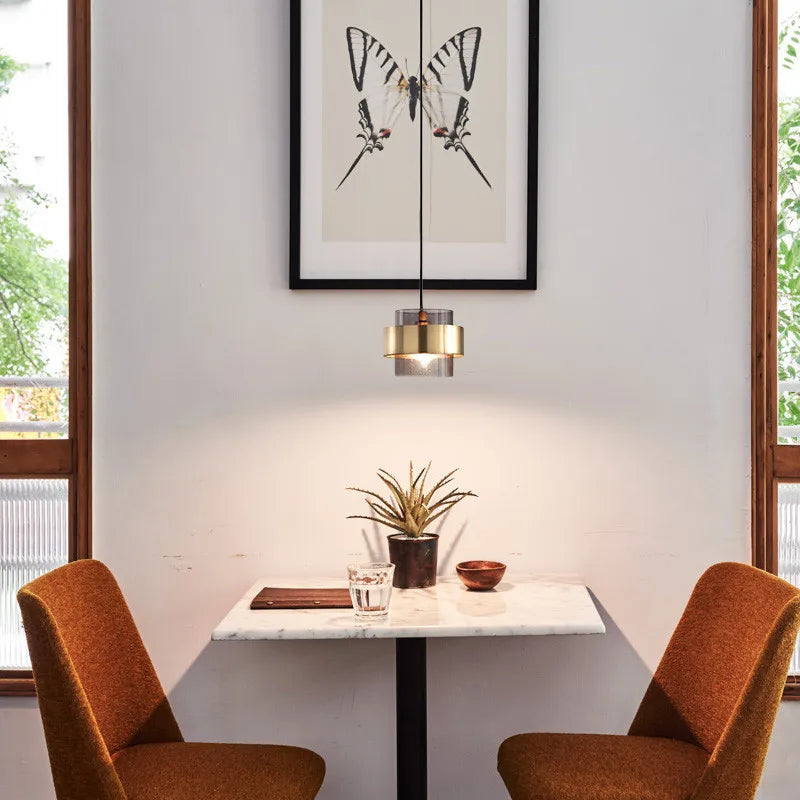 Nordic Smoked Glass Pendant Light