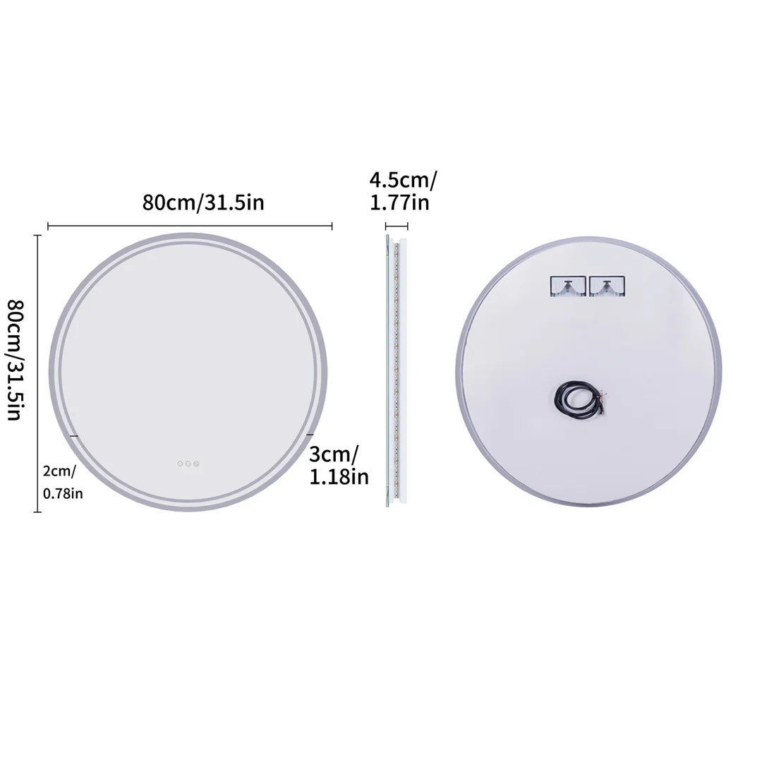 Halo Round LED Bathroom Mirror