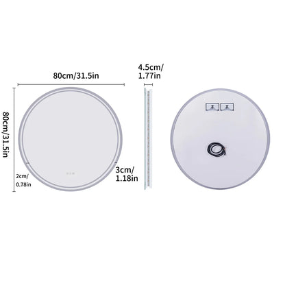 Halo Round LED Bathroom Mirror
