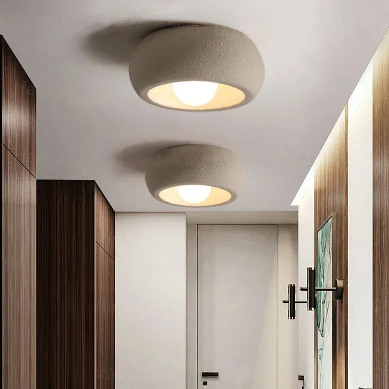 Minimalist Circular Flush-Mount Ceiling Lamp