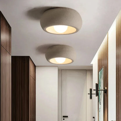 Minimalist Circular Flush-Mount Ceiling Lamp