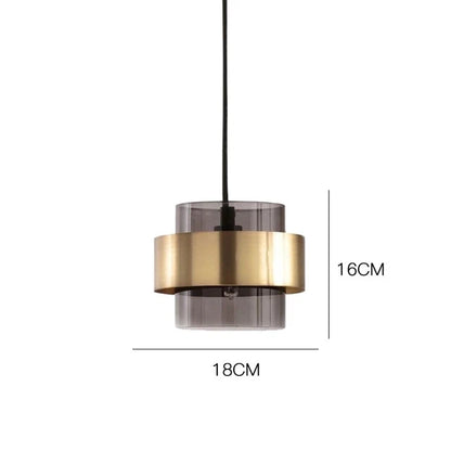 Nordic Smoked Glass Pendant Light