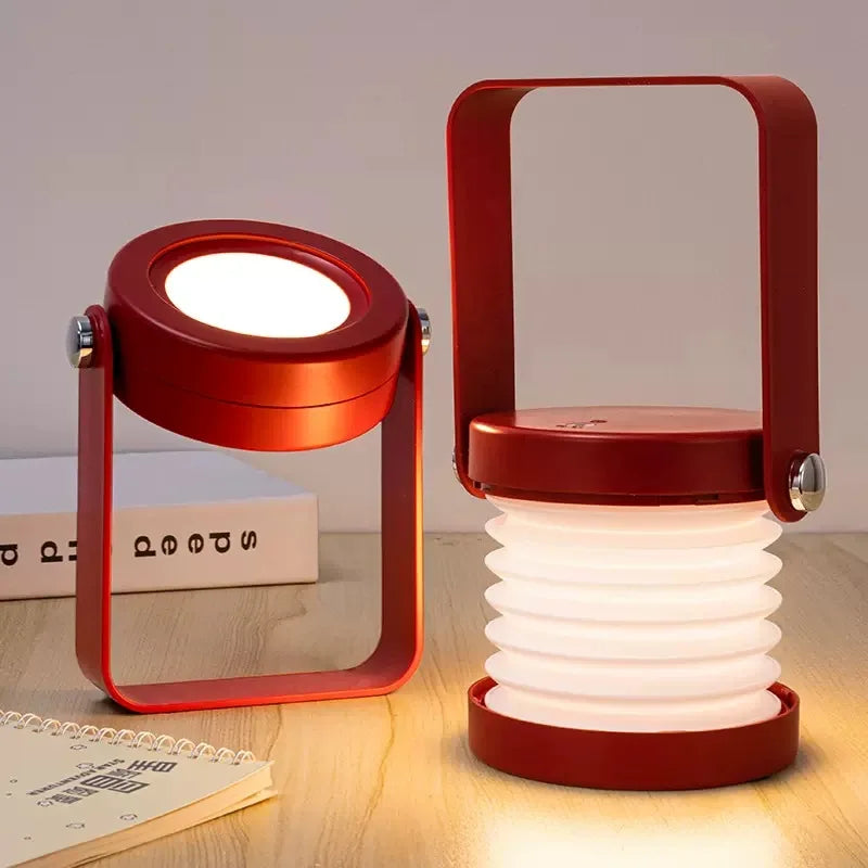Wooden Handle Portable Folding Lantern