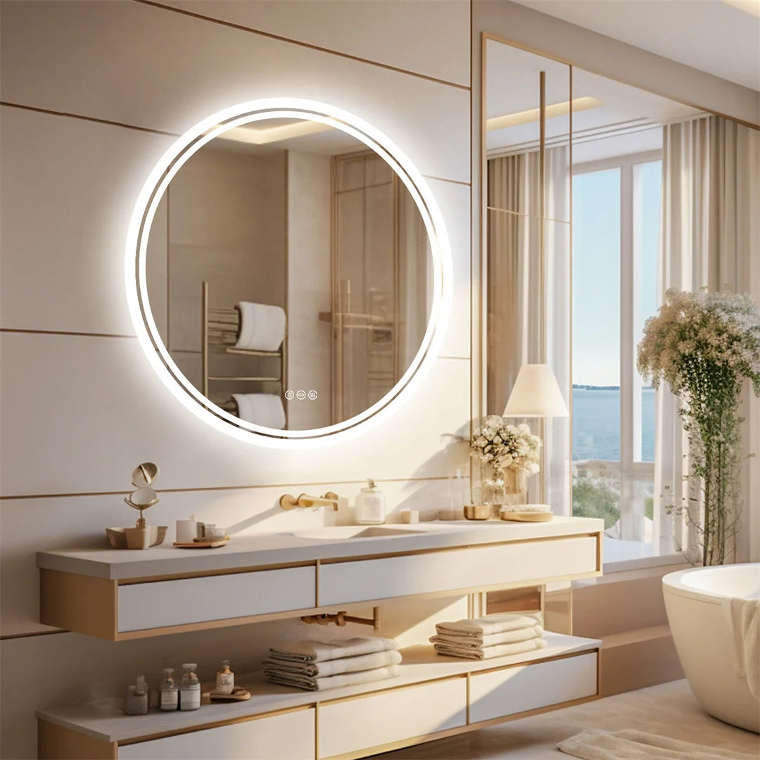 Halo Round LED Bathroom Mirror