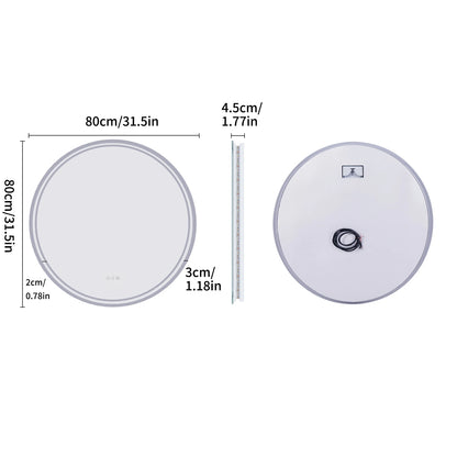 Halo Round LED Bathroom Mirror