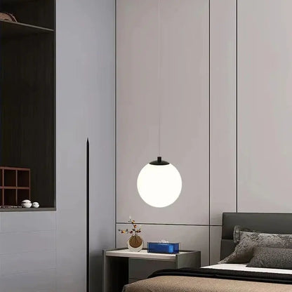Luna Opal Glass Globe Pendant Light