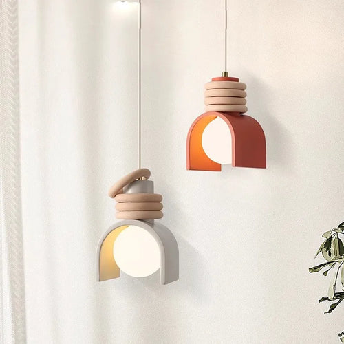 Wabi-Sabi Resin Pendant Light