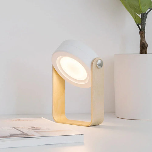 Wooden Handle Portable Folding Lantern
