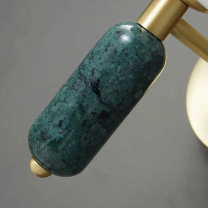 Marble and Glass Gold Wall Lamp