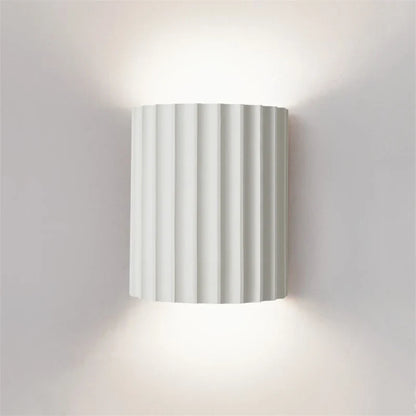 Nordic Ribbed Resin Wall Lamp