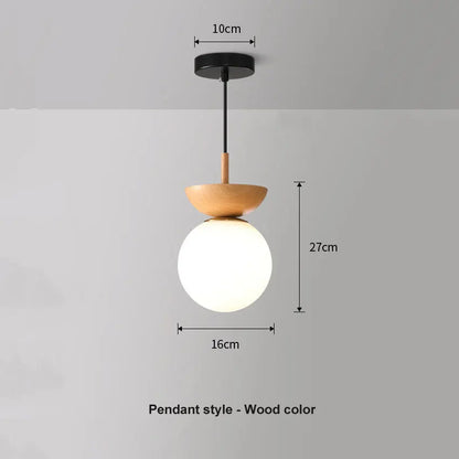 Nordic Glass Ball Pendant and Ceiling Light