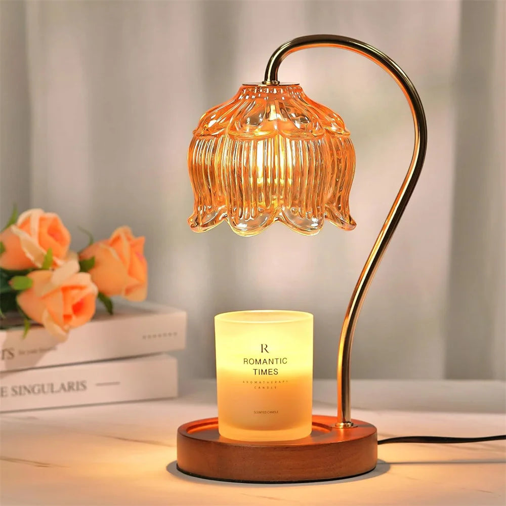 PetalGlow Candle Warmer Lamp