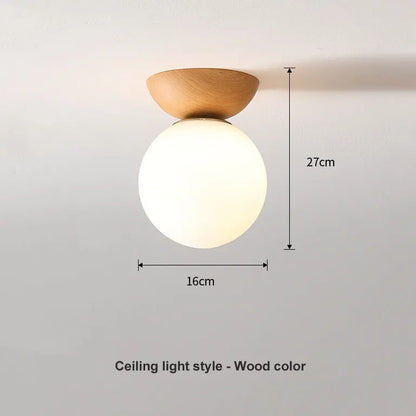 Nordic Glass Ball Pendant and Ceiling Light