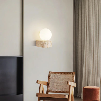 Travertine Stone Wall Lamp