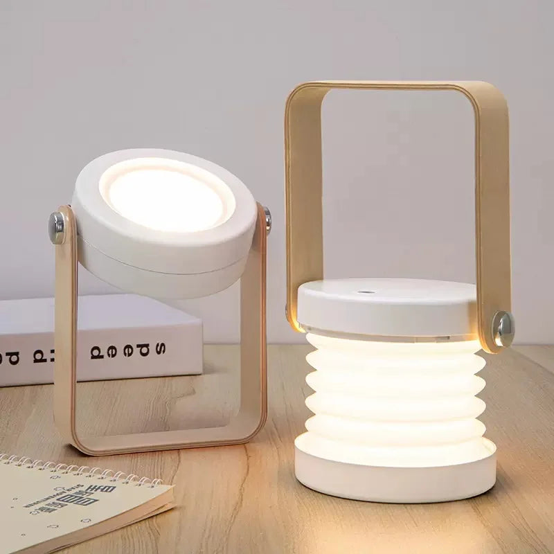 Wooden Handle Portable Folding Lantern