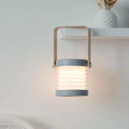 Wooden Handle Portable Folding Lantern