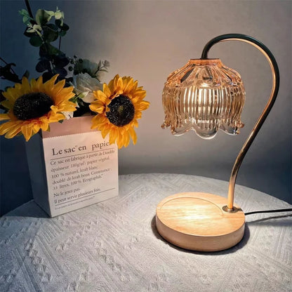 PetalGlow Candle Warmer Lamp