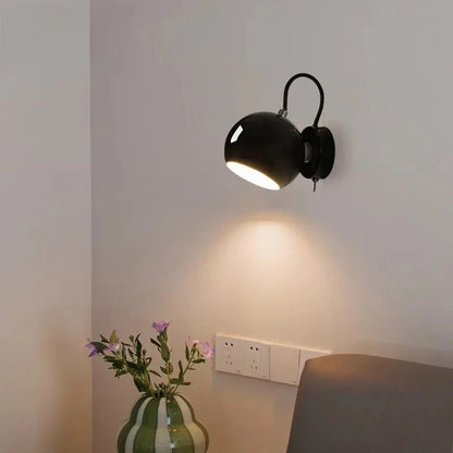 Nordic Cream Adjustable Dome Wall Lamp