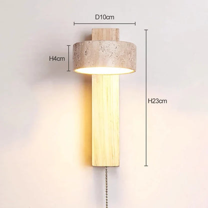 Eclat Travertine Wall Lamp