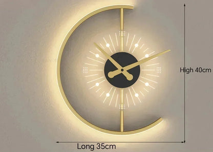 Lunaris Wall Lamp Clock