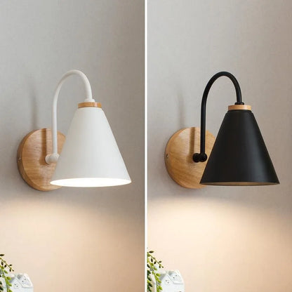 Nordic Beam Wood and Iron Wall Light